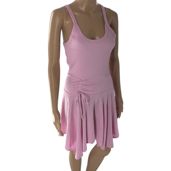 Anthropologie Daily Practice Pink Half Pipe Mini Dress - Picture 5 of 11